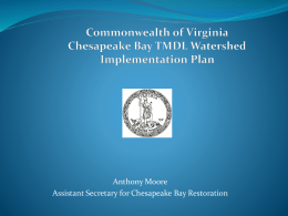 Virginia’s Watershed Implementation Plan