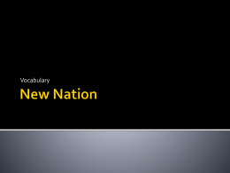 New Nation - LWE 4th grade team website