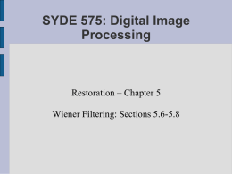 SYDE 575: Introduction to Image Processing