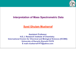 CHMBD 449 Mass Spectrometry