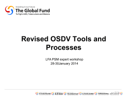 revised OSDV tool