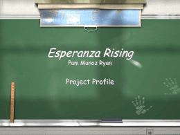 Esperanza Rising Pam Munoz Ryan