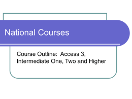 National Courses