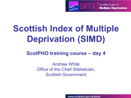 SIMD - Scottish Public Health Observatory