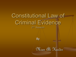 Civil Law and Criminal Law. - Post Graduate Institute of Law