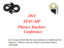 Physics Teachers Conference