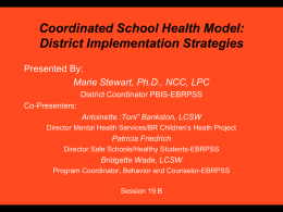 Why Support a Coordinated Approach to School Health?