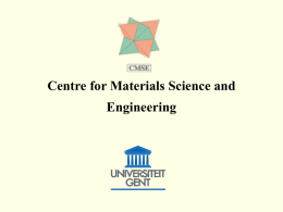 Centrum voor Materiaalstudie en Engineering Centre for