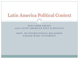 Latin America Political Context