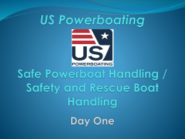US Sailing Safe Powerboat Handling and Safety and Rescue