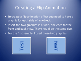 Flip Animation Example - Boni's Site for Students and Friends