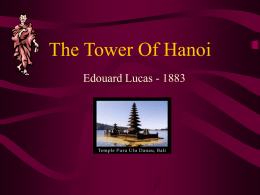 The Tower Of Hanoi - 2July