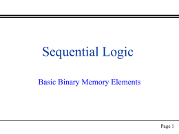 Sequential Logic - Middle East Technical University