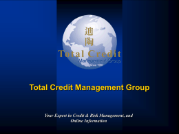 Total Credit Management Services Hong Kong Limited