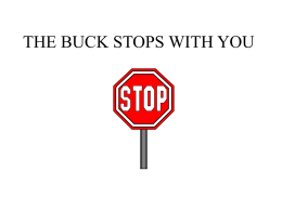 THE BUCK STOPS HERE - Georgia Professional Standards