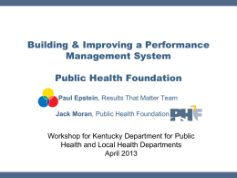 Building & Improving a Performance Management System