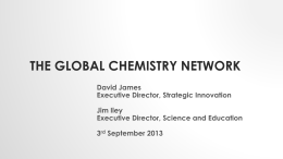The Global Chemistry Network