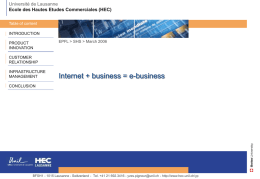 Internet + Business = e-business