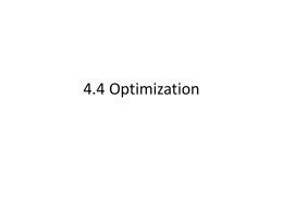 4.4 Optimization