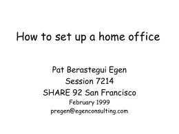How to set up a home office - Patricia Egen Consulting, LLC