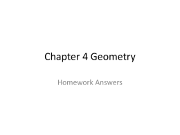 Chapter 4 Geometry