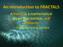 An introduction to FRACTALS