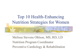 10 Health-Enhancing Nutrition Strategies for Women