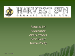 Prepared by: Pauline Bolay Jamie Freedman Kurtis Kramer