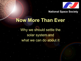 Now More Than Ever - National Space Society