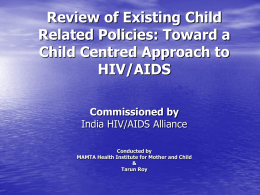 A National Policy Review of Existing Child Related