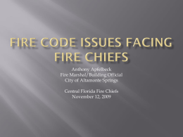 Fire Code Issues Facing Fire Chiefs - cffca-new