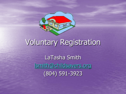 Voluntary Registration