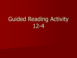 Guided Reading Activity 12-4