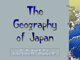 The Geography of Japan - Churchville Central School District