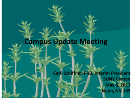 Campus Update Meeting