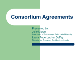 Consortium Agreements