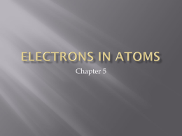 Electrons in Atoms
