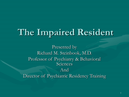 The Impaired Resident - Welcome to Jackson Health System