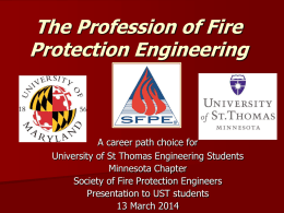 Fire Protection Engineering in the 21st Century