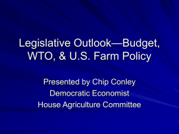 Observations on Budget Outlook, Appropriations