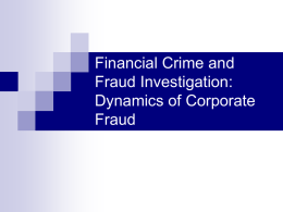 Fraud Prevention - International University College, Sofia