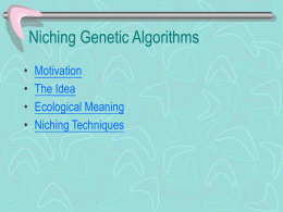Niching Genetic Algorithms