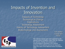 Impacts of Invention and Innovation