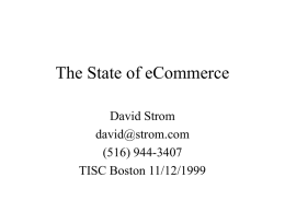 The State of eCommerce