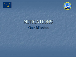 Advantages in Mitigation (Planning)