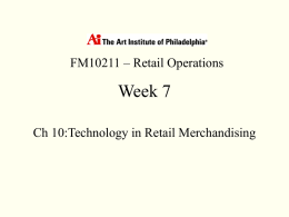 Retail Operations Week 7