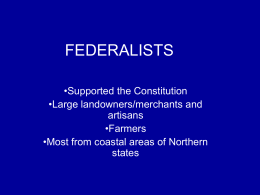 FEDERALISTS - District Five Schools of Spartanburg County