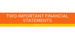 Three Important Financial Statements