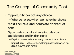 Chapter 2 - Scarcity, Choice, and Economic Systems