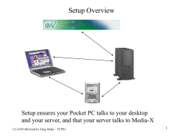 Pocket PC Connection to Internet